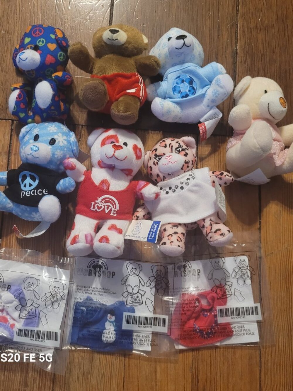 Set of 7 Build a Bear Toys from McDonald's Set 2